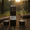 kit Térmico Premium 500ml – Garrafa + 3 Xícaras