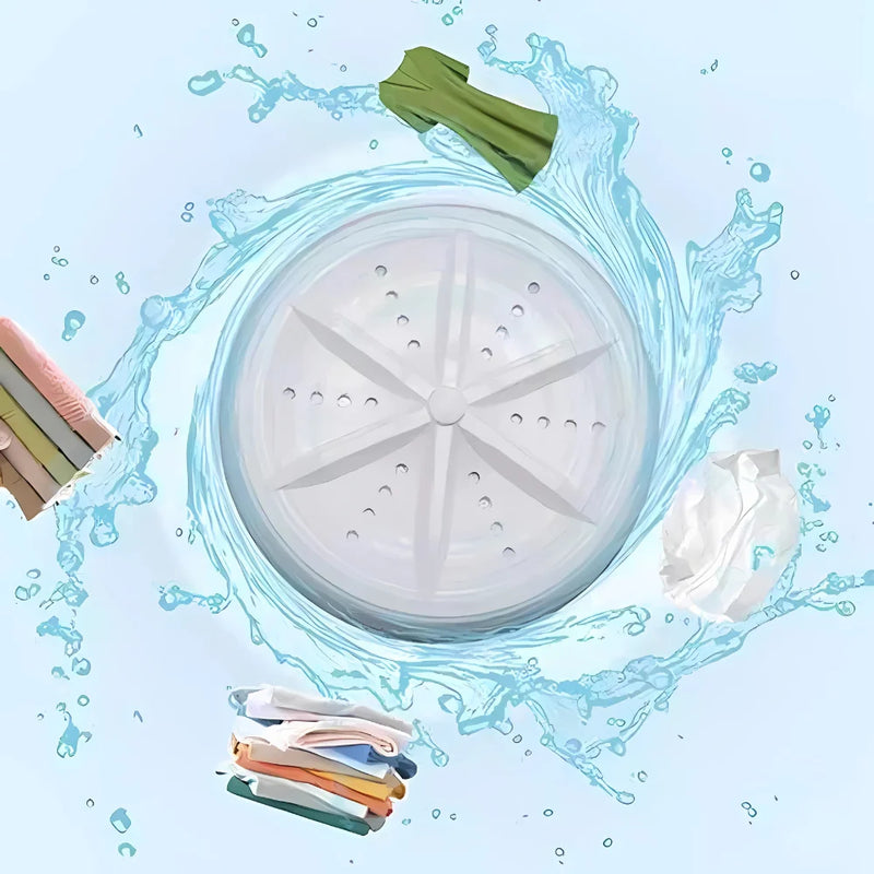 Mini Máquina de Lavar Portátil – Lava Roupas em Qualquer Lugar com Praticidade!