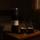 kit Térmico Premium 500ml – Garrafa + 3 Xícaras